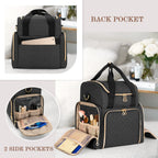 LUXJA Travel Makeup Bag with 2 Removable Cases, Cosmetic Bag with Multiple Storage Sections (Patent Pending)