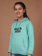 Kyda Kids Girls Cotton Hooded Neck Hoodies - Sweatshirt With Hoodies Full Sleeves Girls Winter Wear, Long Sleeve Sweatshirts For
