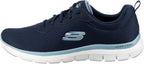 Skechers Women's Flex Appeal 4.0-Brilliant Vie Sneaker, Navy Blue, 7