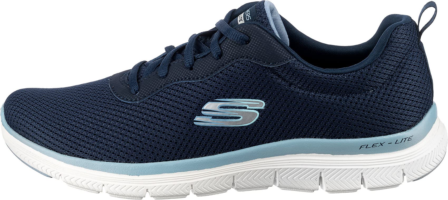 Skechers Women's Flex Appeal 4.0-Brilliant Vie Sneaker, Navy Blue, 7