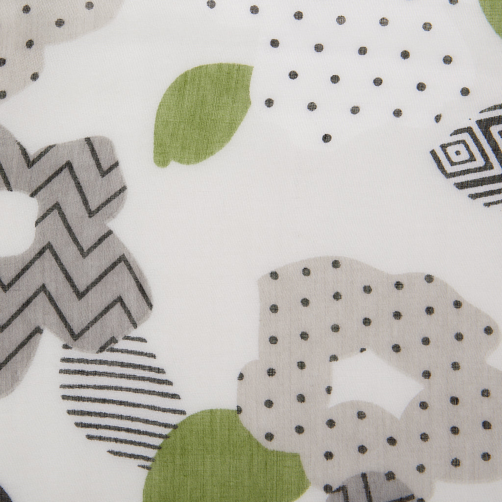 Tickled Pink Gray Blooming Poppy Scarf