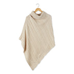 MARISSA KNIT PONCHO - MUTED LAVENDER