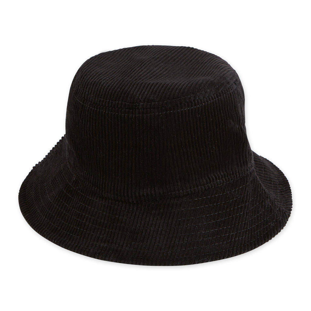 CORDUROY BUCKET HAT - BLACK