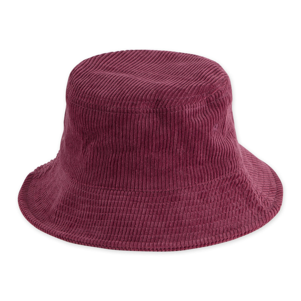 CORDUROY BUCKET HAT - CRANBERRY
