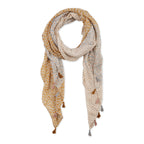 DITSY FLORAL SCARF - GRAY