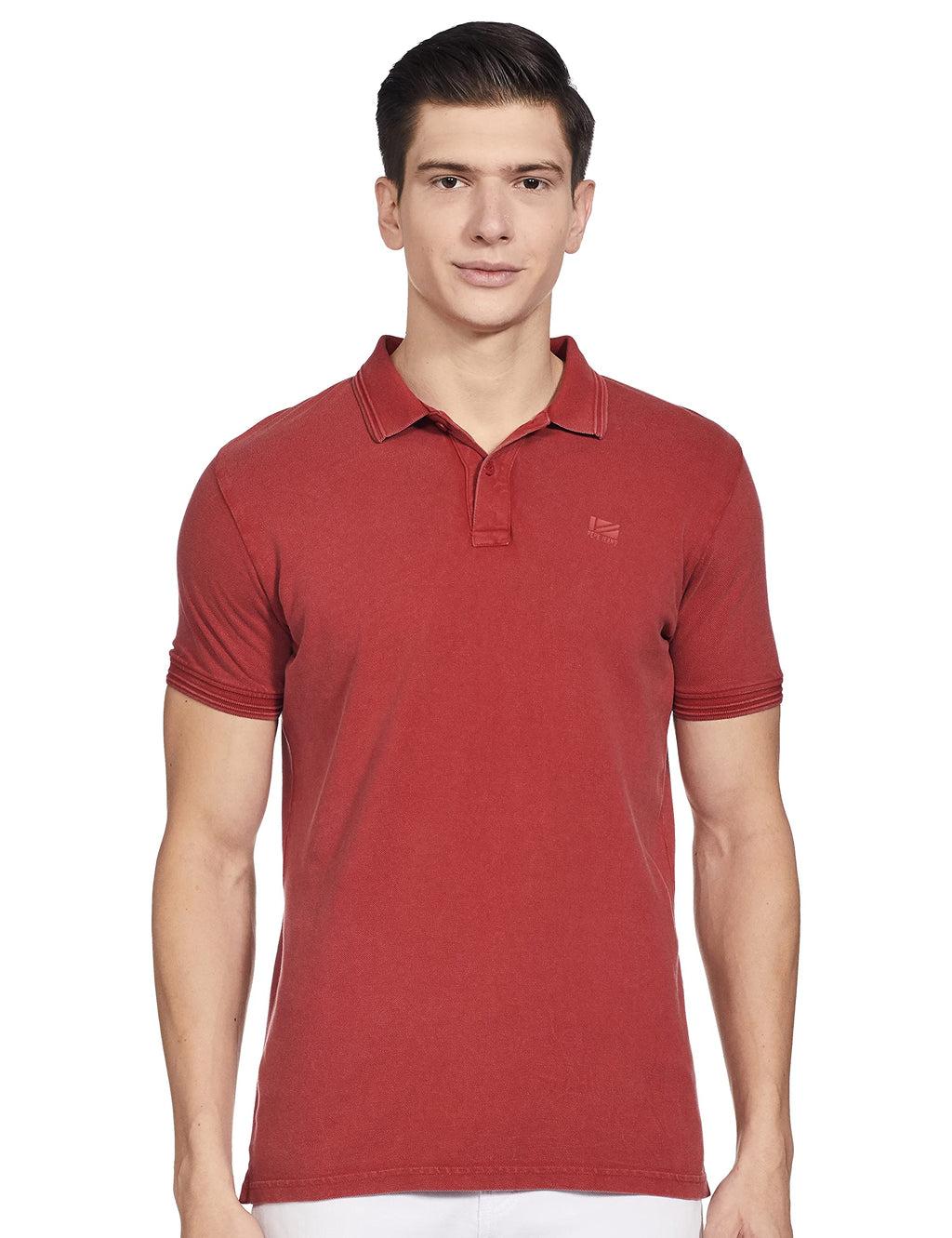 Pepe Jeans MenS Regular Polo Shirt (Pm541508_Dark Coral 3Xl)