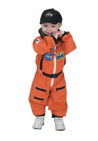 Aeromax Jr. Astronaut Suit with Embroidered Cap, Size 4/6 - Orange