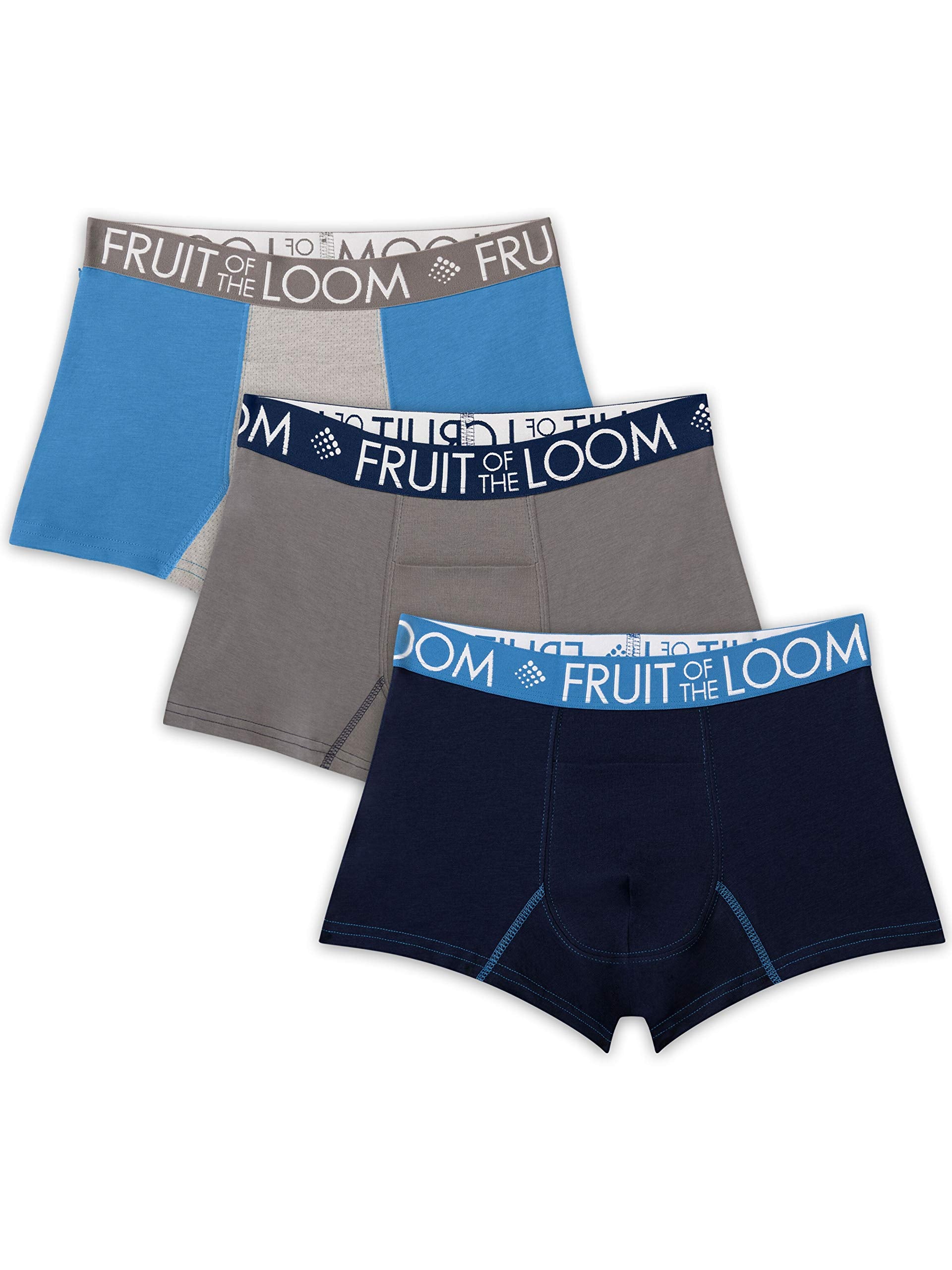 Fruit of the Loom Men's Trunks, Short Leg Boxer Briefs, Performance Cooling-Colors May Vary, X-Large