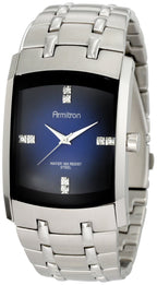 Armitron Men's 204507DBSV Stainless Steel Dress Watch with Genuine Crystals