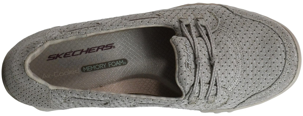 Skechers Women's Breathe Easy-Good Influence Sneaker Stone 7.5 M US