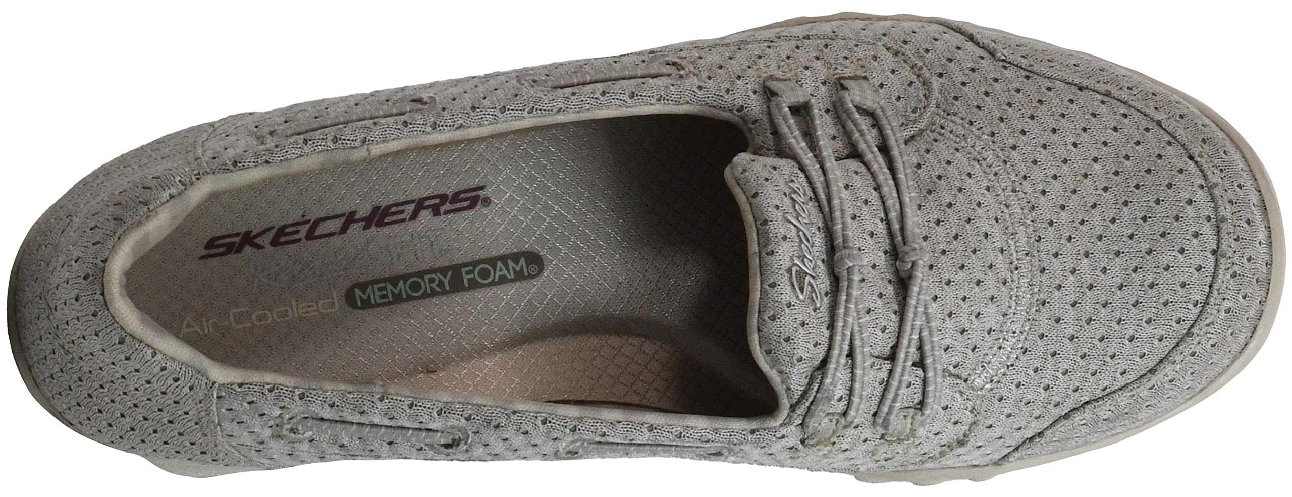 Skechers Women's Breathe Easy-Good Influence Sneaker Stone 7.5 M US