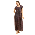 Sweet Dreams Women'S Cotton Classic Maxi Casual Dress (Ocw-3597 Navy Blue