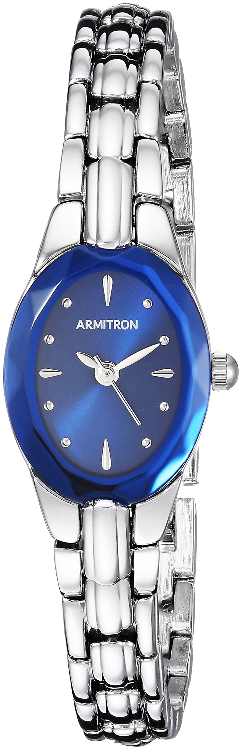 Armitron Women's 75/3313BLSV Sapphire Blue and Silver-Tone Bracelet Watch