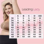 LEADING LADY Steffi Cooling Comfort Everyday Bra - Ultra Comfort Seamless Bra - Wirefree Bras for Women (Truffle, XL)