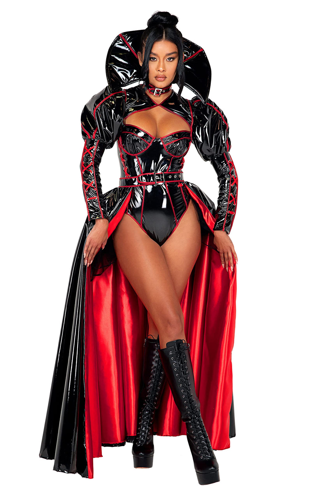 5077 - 3pc Underworld Evil Queen - Large / Black/Red