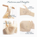 Playtex Women's 18 Hour Comfort-Strap Wireless, Full-Coverage Bra, Single, Natural Beige/Black, 2-Pack