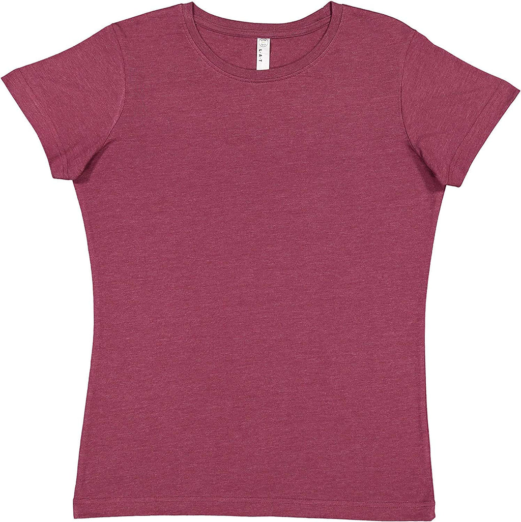 Ladies Fine Jersey T-Shirt - VINTAgE BURgUNDY - XS(D0102H7M2SP)