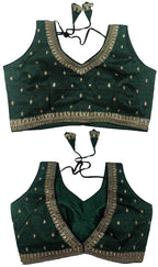 Pujia Mills WomenS Indian Ethnic Wear Designer Golden Zari Embroidery With Sequence Work V Neck Sleeveless Readymade Worked Sar