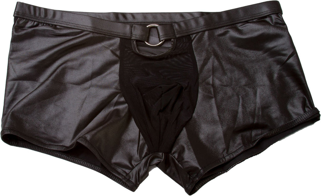 Male Power Stretch Mesh Short Black - Small/Medium