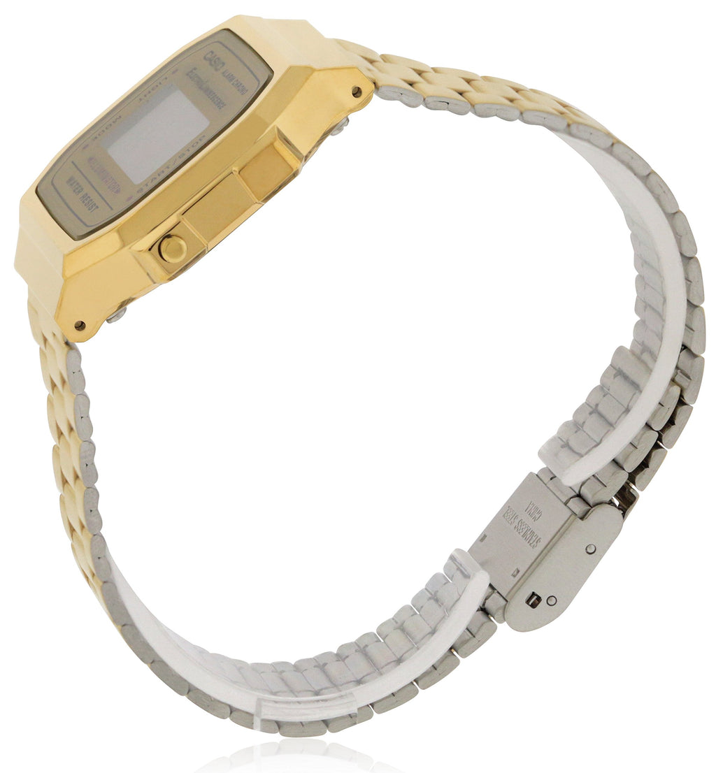 Casio A168WG-9 Men's Vintage Gold Metal Band Illuminator Chronograph Alarm Watch