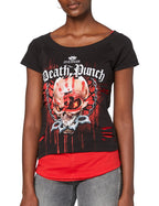Spiral - 5Fdp - Assassin - 2in1 Red Ripped Top Black - S