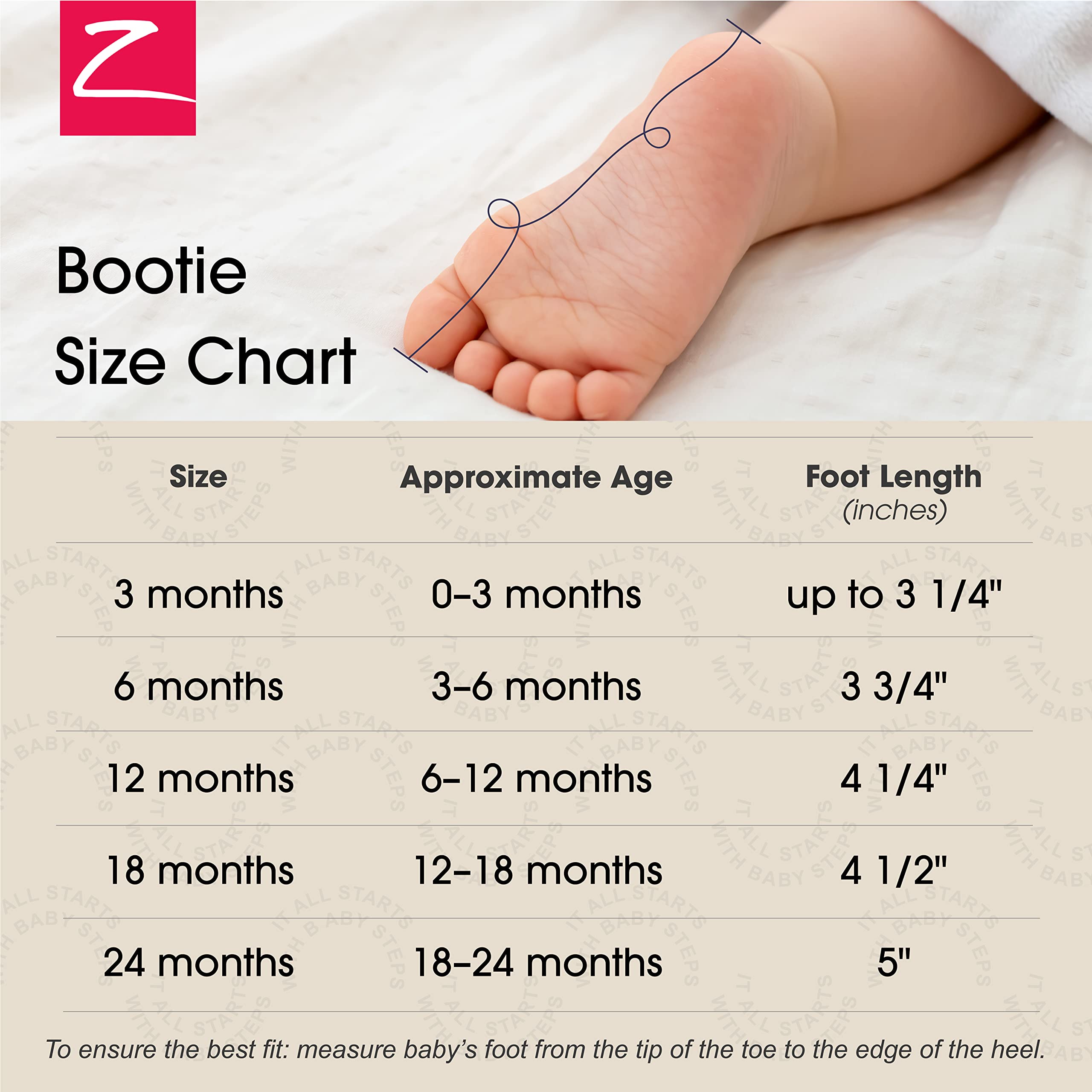 Zutano Unisex Cozie Fleece Baby Booties with Grippers, Baby Essentials, Mocha Heather, 18 Months