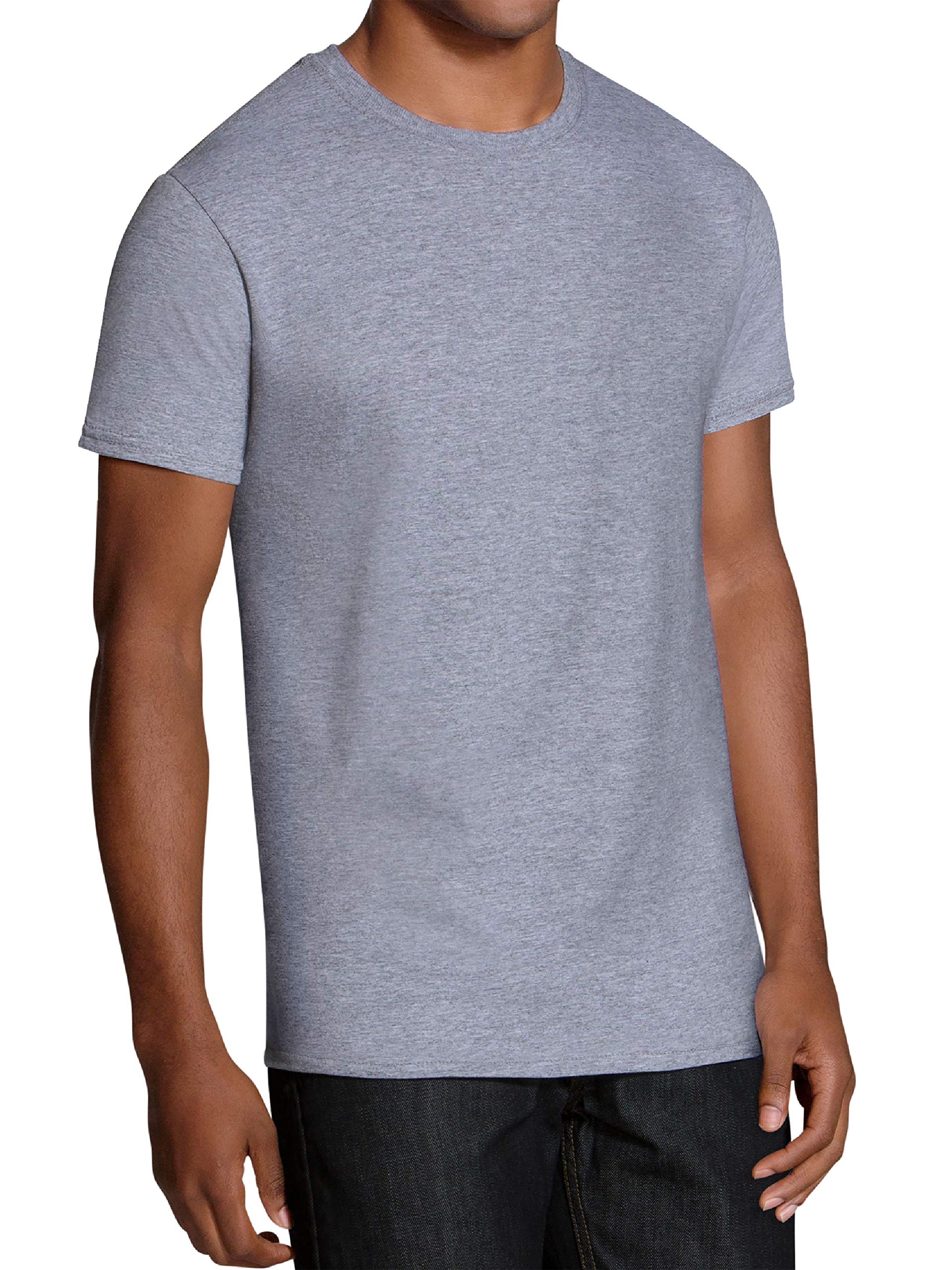 Fruit of the Loom Men's Crew Neck T-Shirt Multipack, Assorted (5 Pack), Large