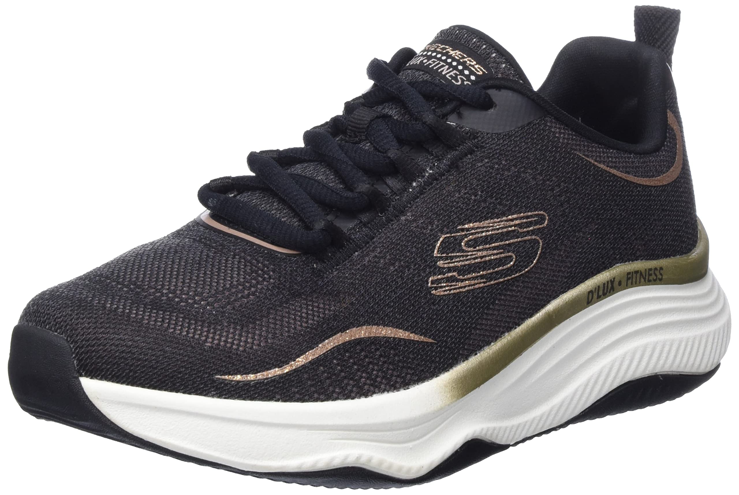 Skechers Women DLux Fitness Pure Glam Casual Shoes