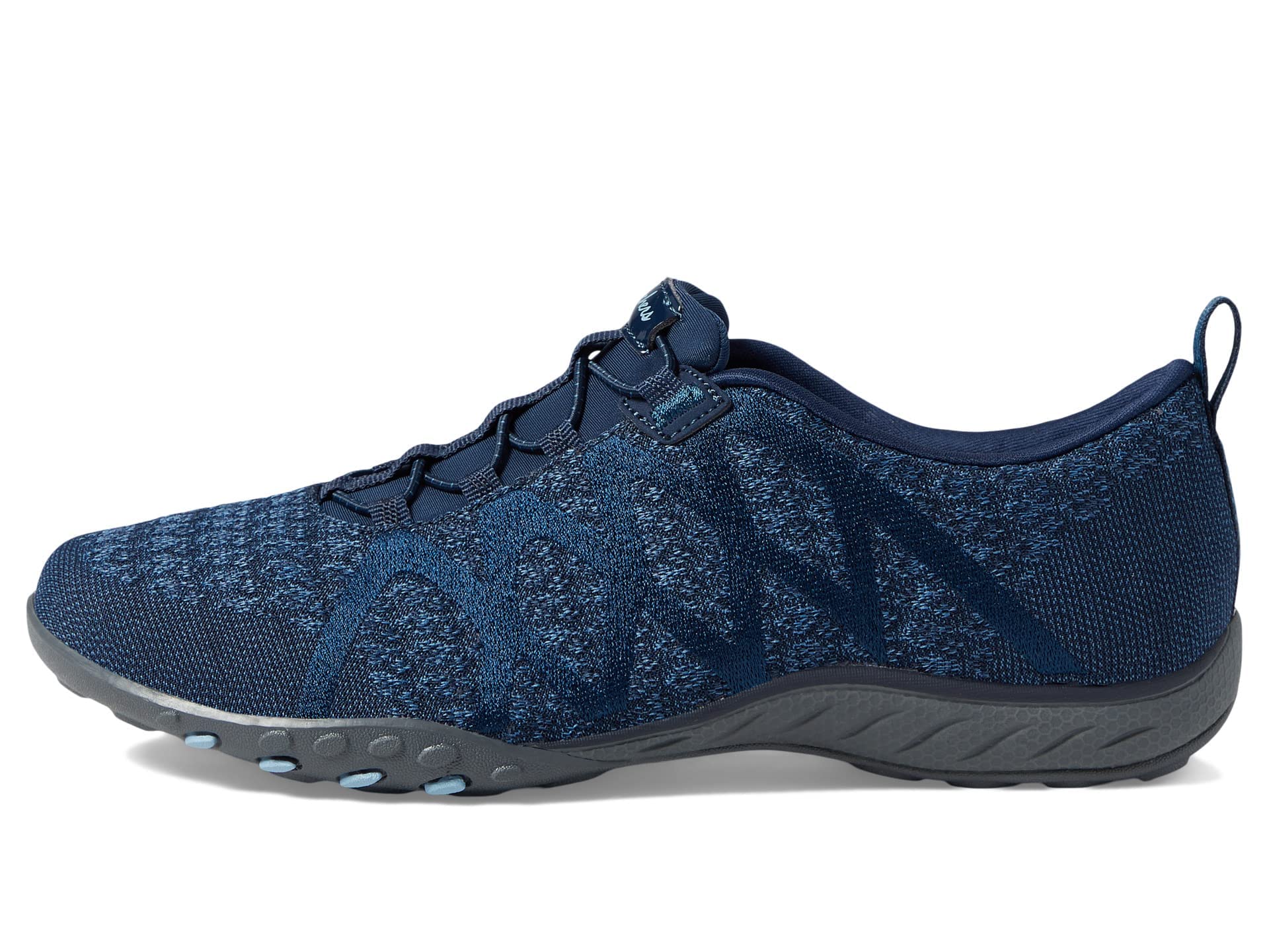 Skechers Women's Breathe Easy-Infi Knity Sneaker, Navy, 10
