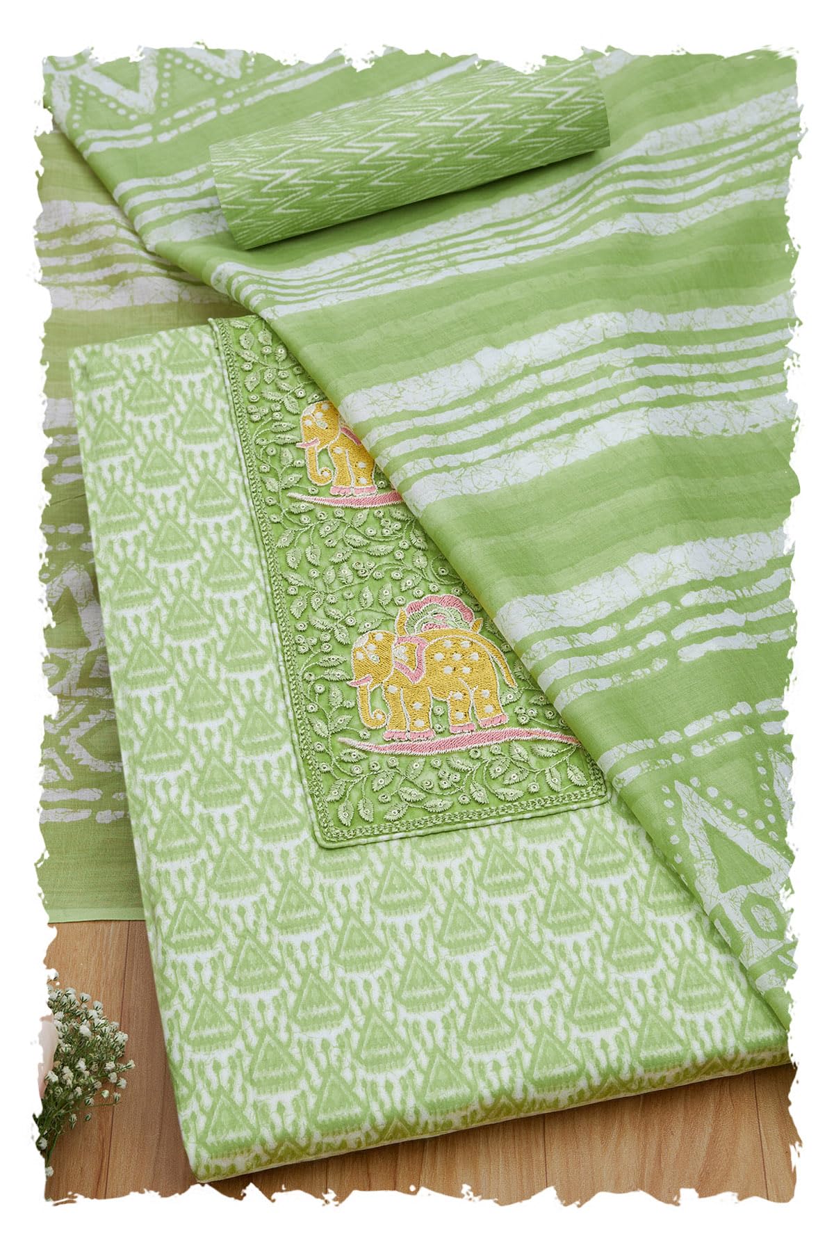 Soch Women Cotton Ethnic Motif Unstitched Dress Material