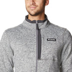 Columbia Men's Sweater Weather Full Zip, City Grey Heather, Large