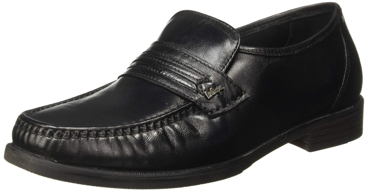Lee Cooper Men LC1460EBLACK Black Leather Formal Shoes10 UK (44 EU) (LC1460E) 10-44