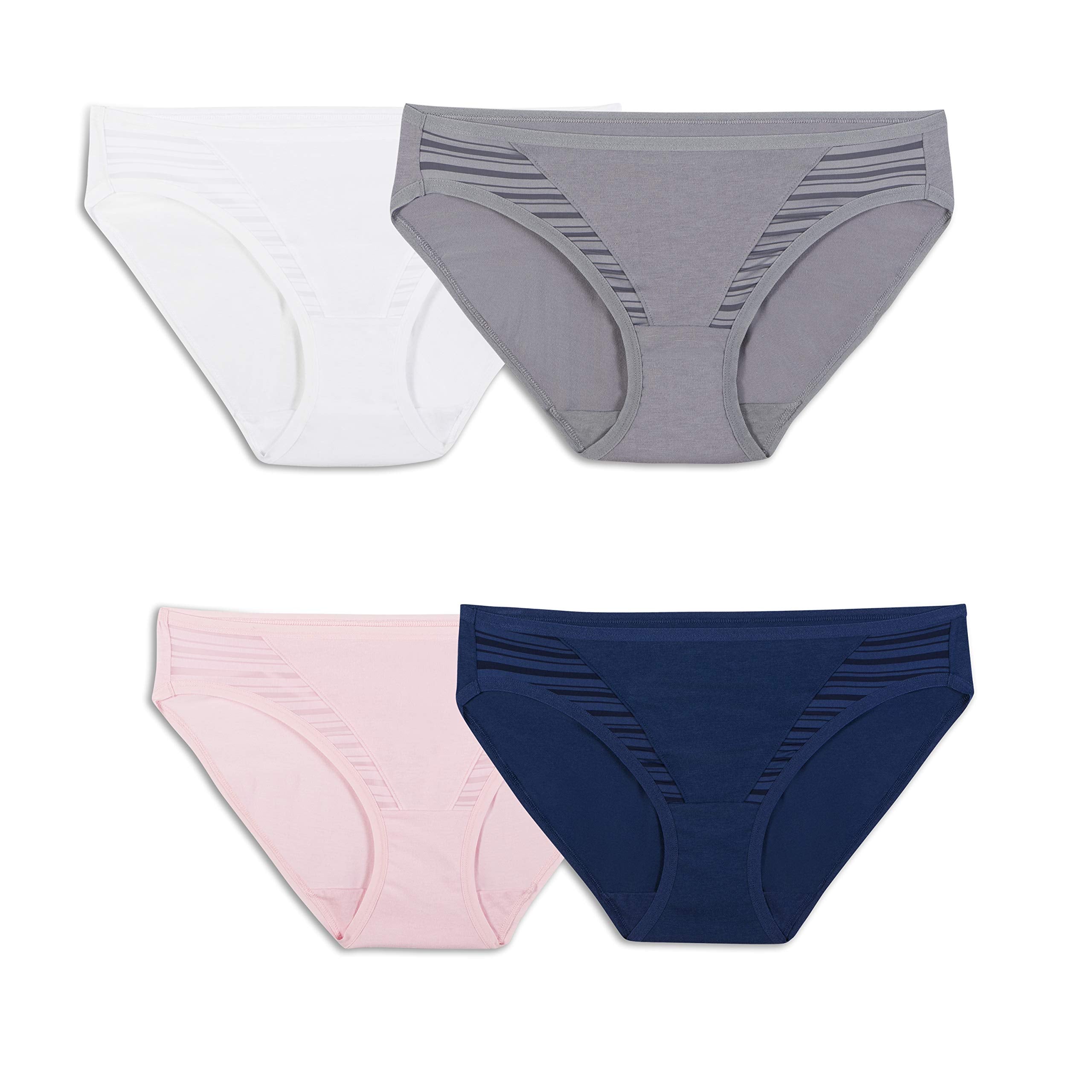 Fruit Of The Loom Womens Breathable Underwear, Moisture Wicking Keeps You Cool & Comfortable, Available Plus Size Bikini, Coolbl