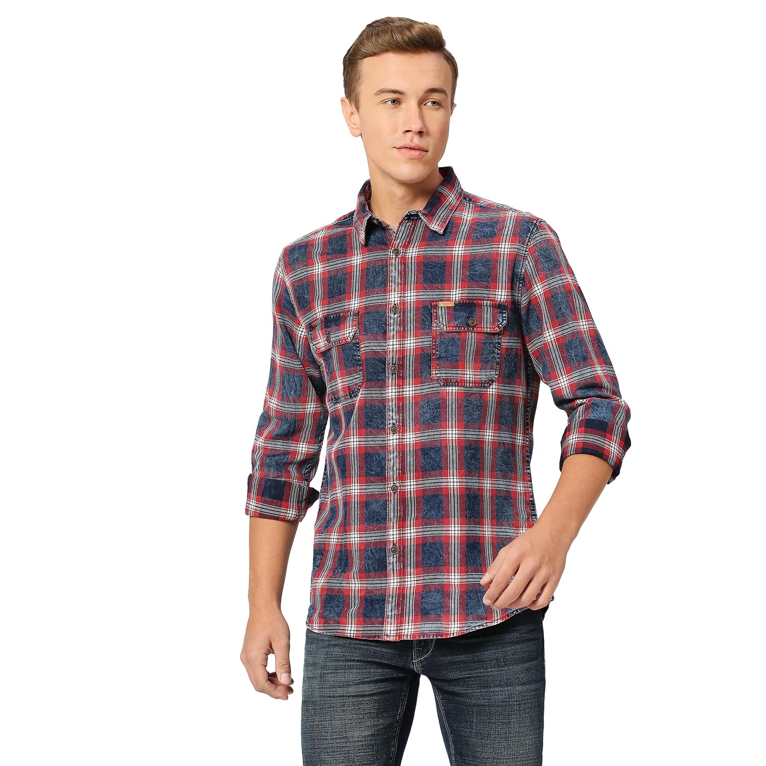Pepe Jeans MenS Regular Fit Shirt (Pm308164561Xxl_Indigo