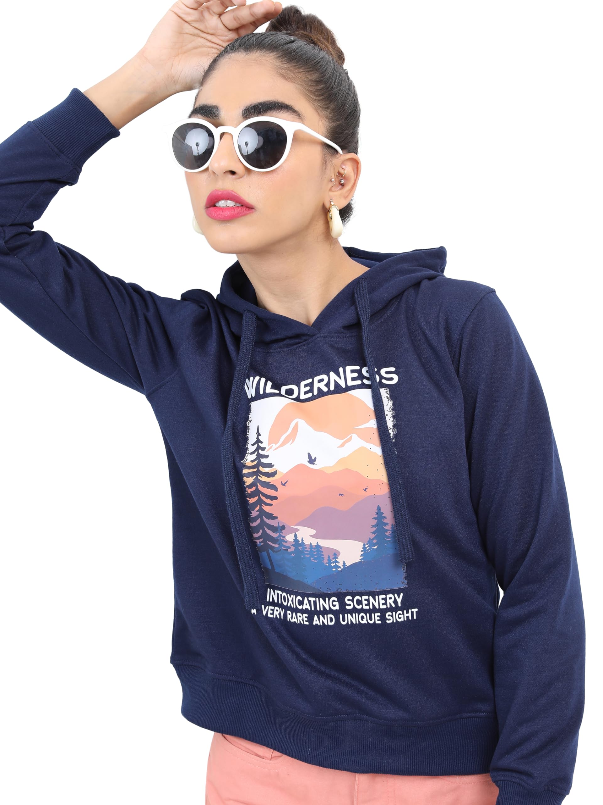Ketch Womens Full Sleeve Regular Fit Sweatshirt Khss000160 Navy L