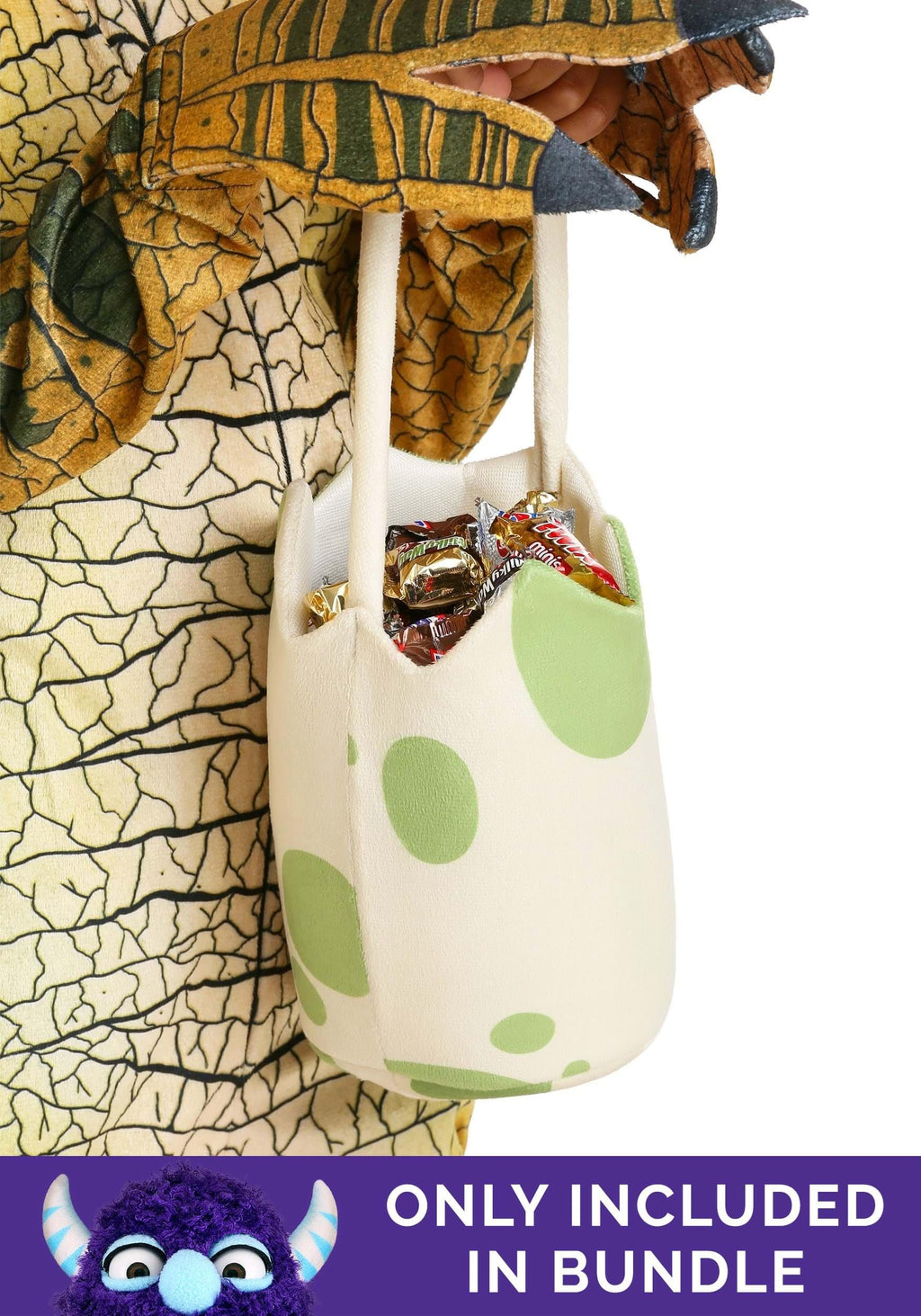 Fun Costumes - Kids Spinosaurus Costume, Prehistoric Childrens Dinosaur Jurassic Halloween Outfit (Medium Bundle w/Egg Bag, Gray