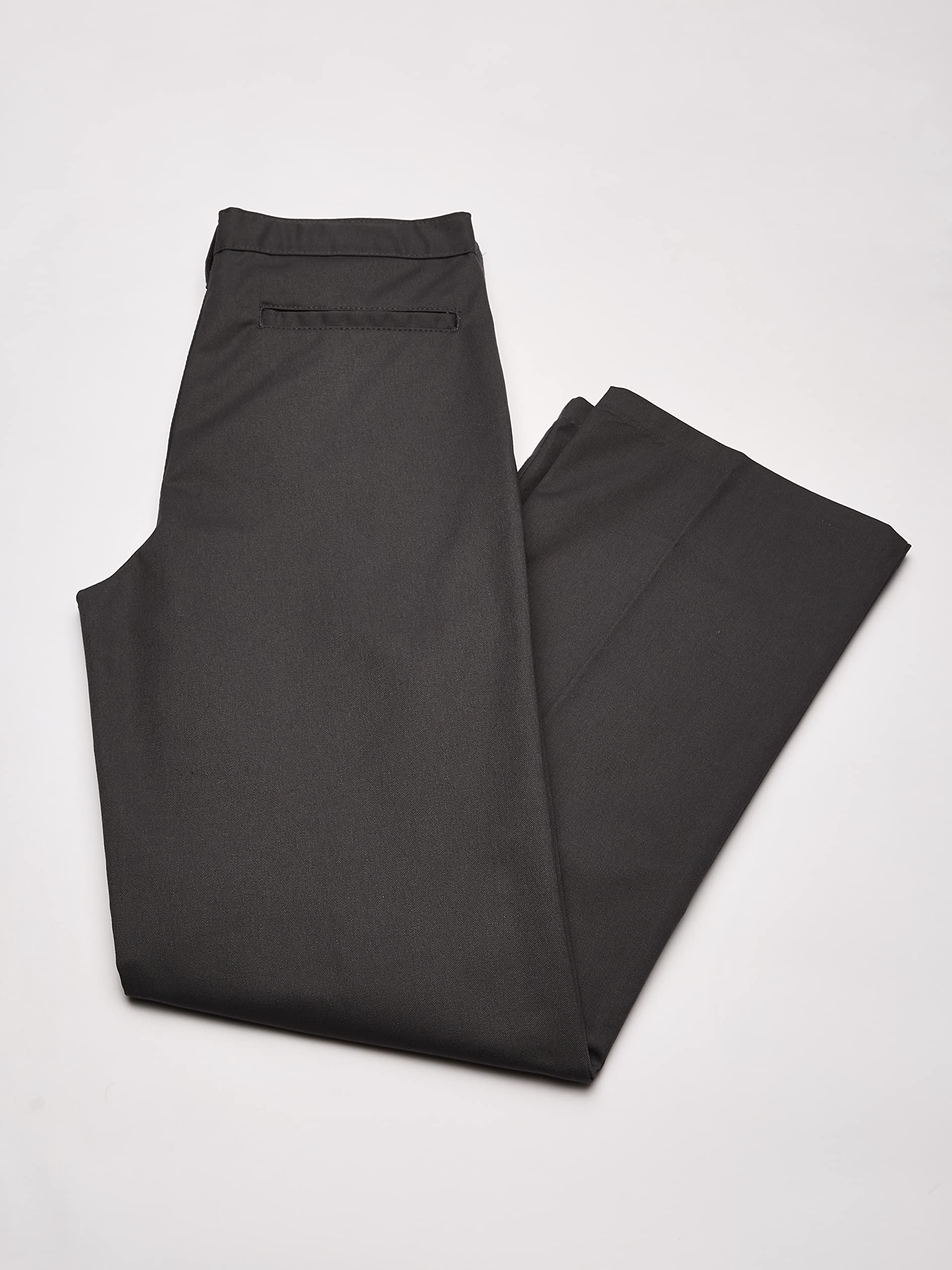 Dickies Boy's Big Flex Waist Flat Front Pants, Charcoal, 18 Husky