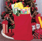 Rubies Men's Velour Santa Bag Costume Accessory, Red, One Size US for Themed Parties and Halloween