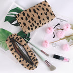 Gocvo 3 Pcs Makeup Bag Cosmetic Bag Set for Girls Women Travel Organizer Bathroom Toiletry Pouch Large Capacity Storage Bag (Leo