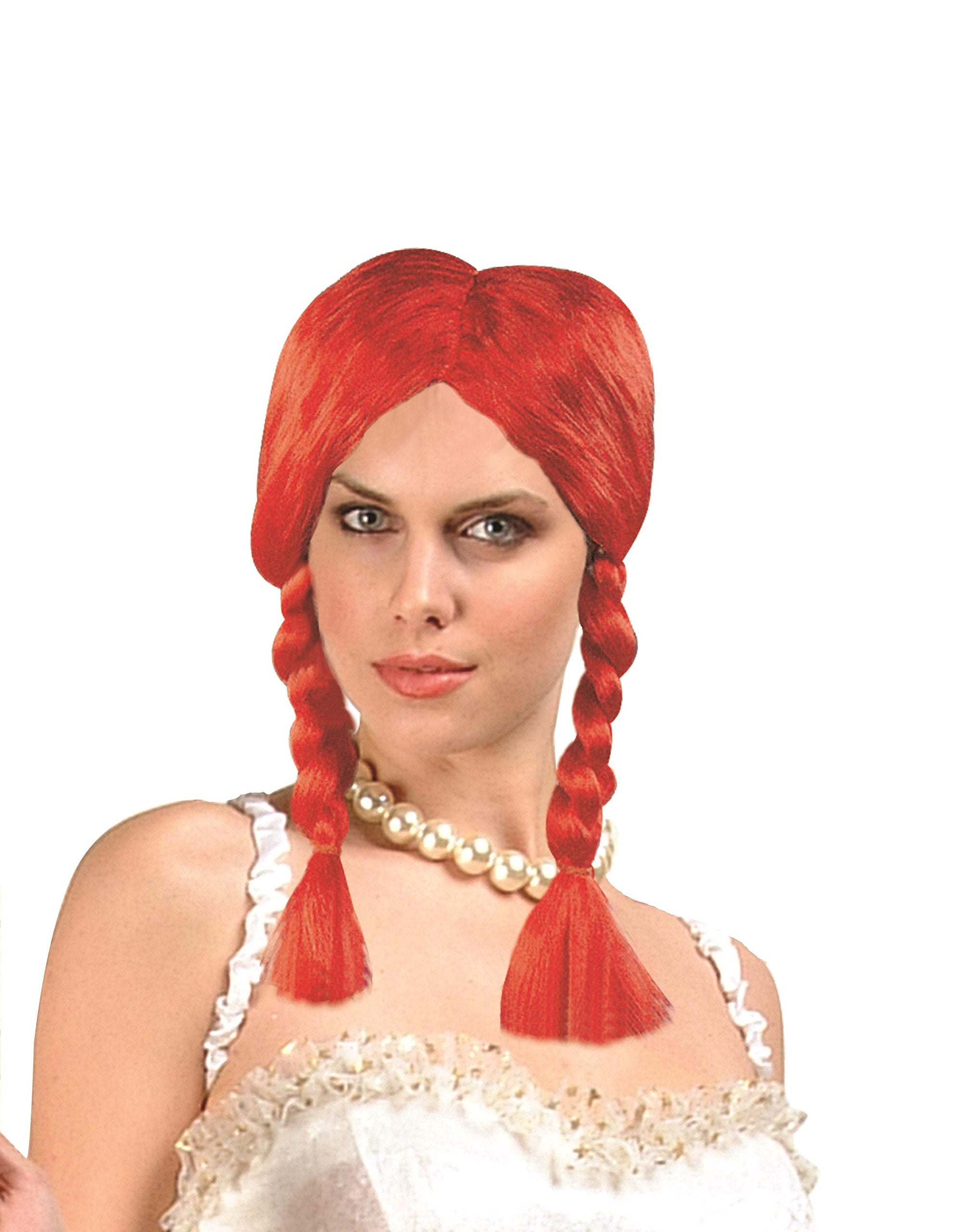 PIGTAIL WIG-RED