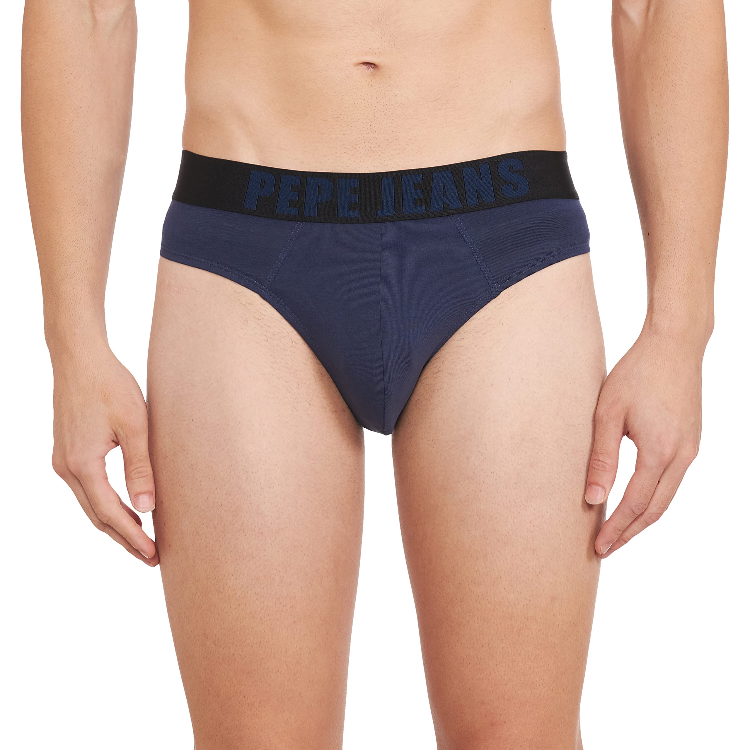 Pepe Jeans MenS Cotton Blend Briefs (Pack Of 1) (Opb01_Navy_Xl)