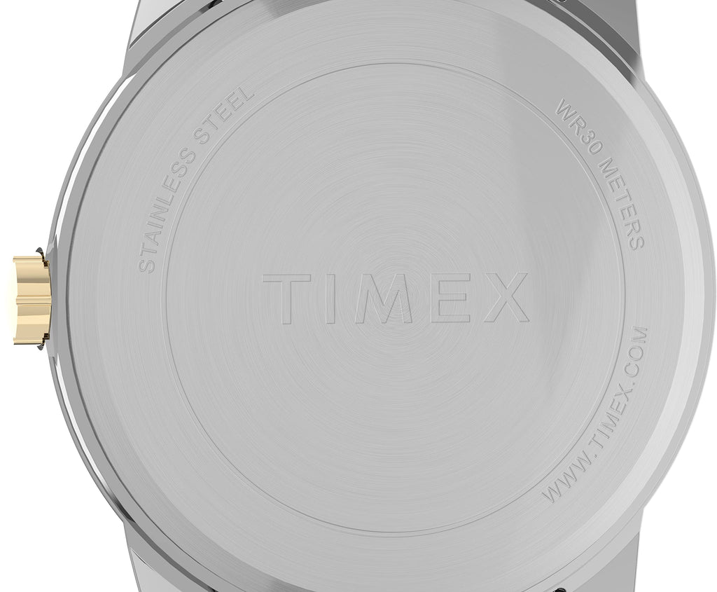 Timex Men's Easy Reader 25mm Perfect Fit Watch - Silver-Tone Case Black Dial with Silver-Tone Expansion Band