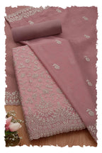 Soch Women Crushed Tissue Embroidered Unstitched Dress Material with Zari
