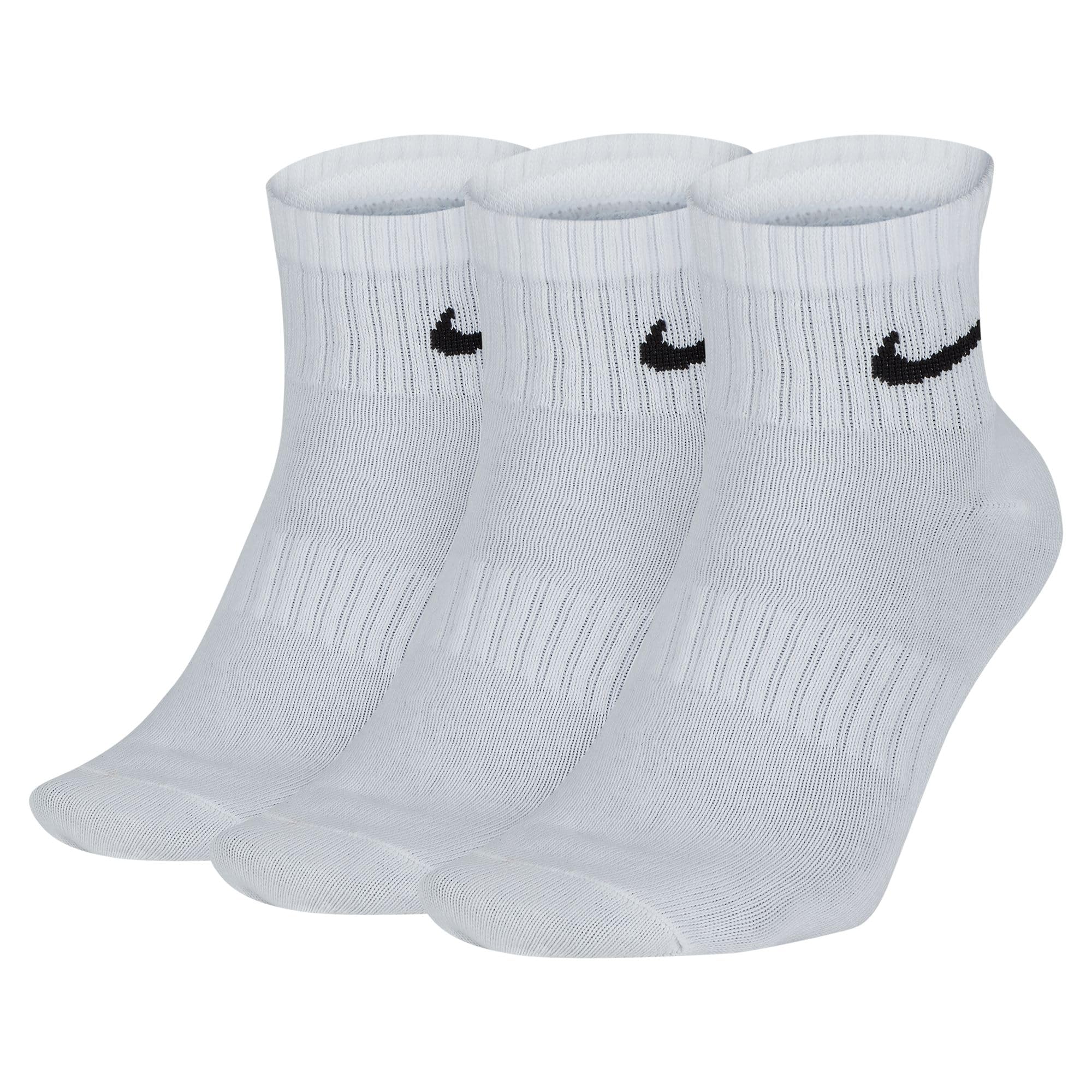 Nike U Everyday Ankle Length Cotton Fabric Socks Ltwt Pack Of 3 Pair Men Socks