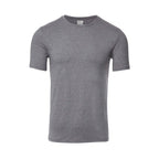 32 DEGREES Mens Cool Solid Crew Neck Tee Shirt, Dark Grey Heather, Size Medium