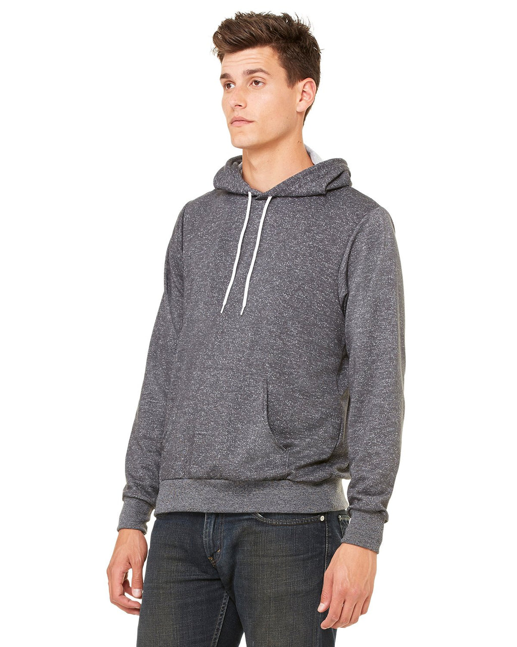 Unisex Sponge Fleece Pullover Hoodie - NAVY - S(D0102H7W2VJ)