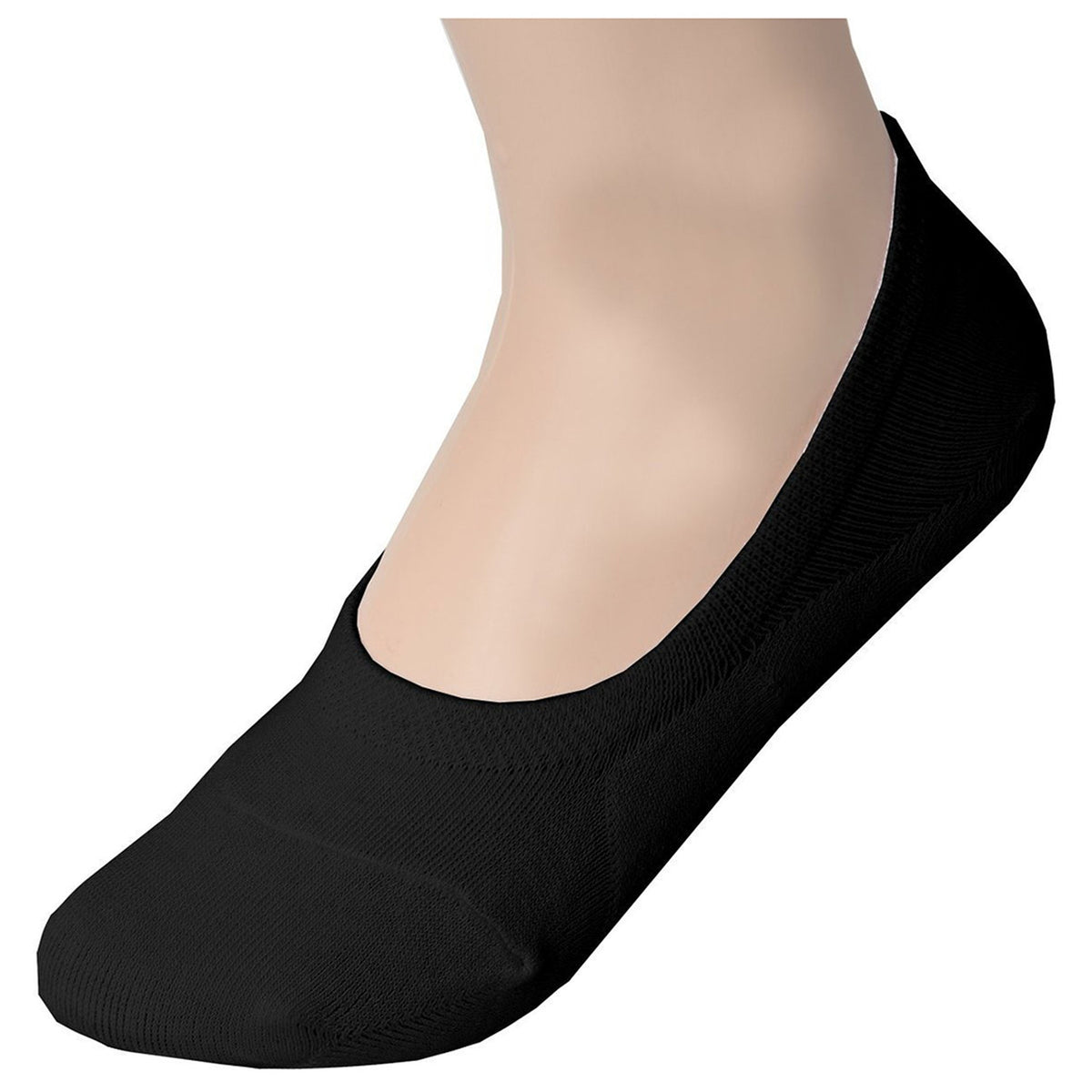 Nawab Men/Boys No Show Loafer Highly Stretchable Boat Sock In Black Color(1 Pair)