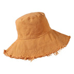 HZEYN Bucket Hats for Women Wide Brim Summer Travel Packable Cotton Bucket Beach Sun Hat UPF 50+ (Khaki)
