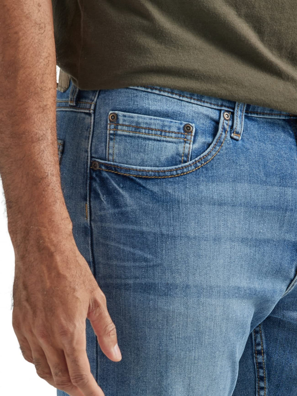 Wrangler Authentics Men's Relaxed Fit Boot Cut Jean, Riptide, 34W x 34L