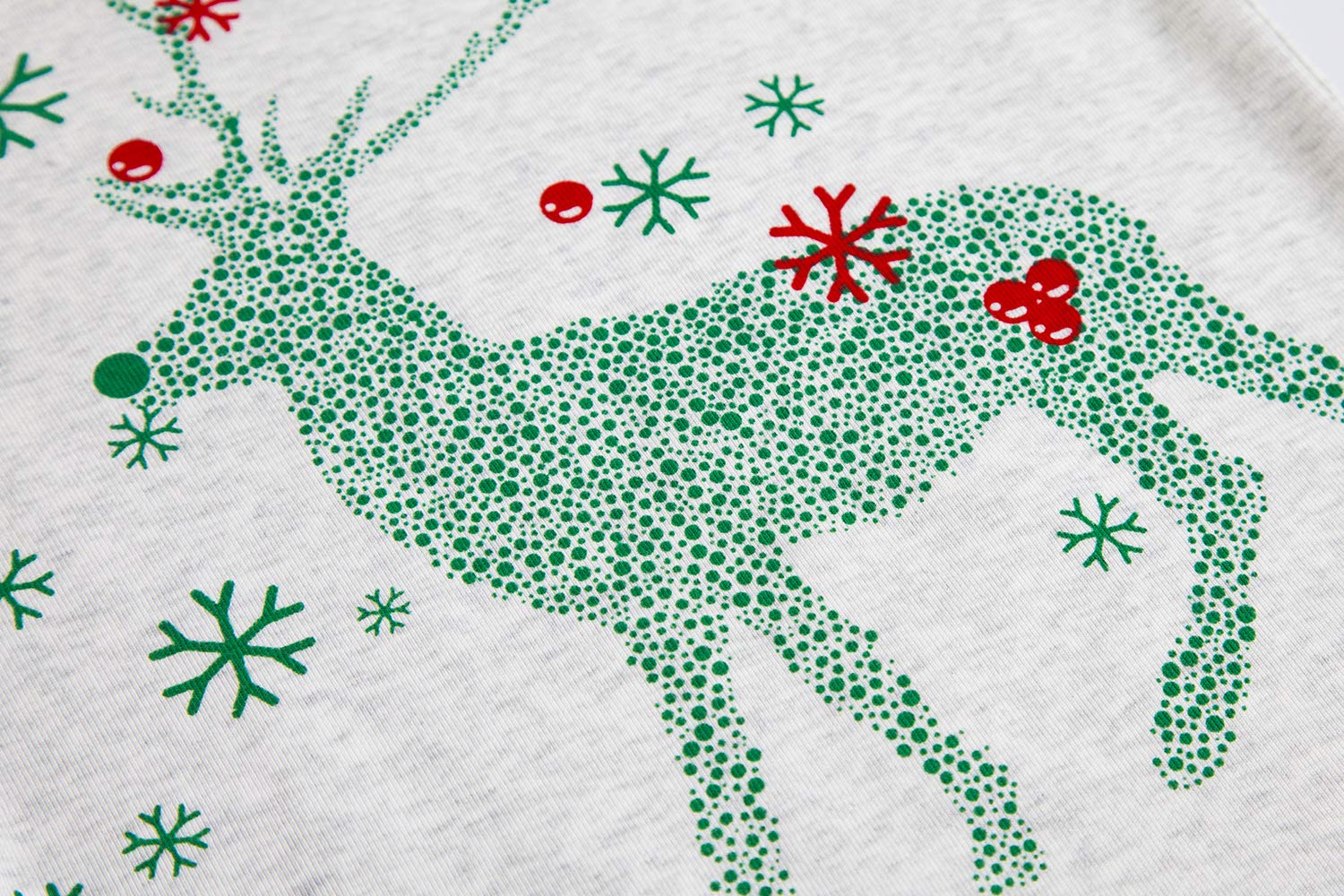 Family Feeling Little Girls Boys Long Sleeve Christmas Pajamas Sets 100% Cotton Pyjamas Toddler Kids Pjs Size 2T Reindeer